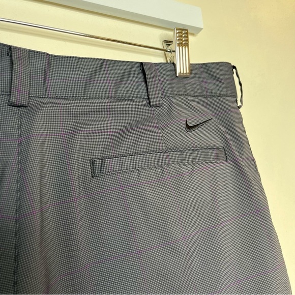 Nike Men’s Dri Fit Golf Pants in‎ Grey Purple Stripes Size 34x30 Medium - Picture 5 of 9
